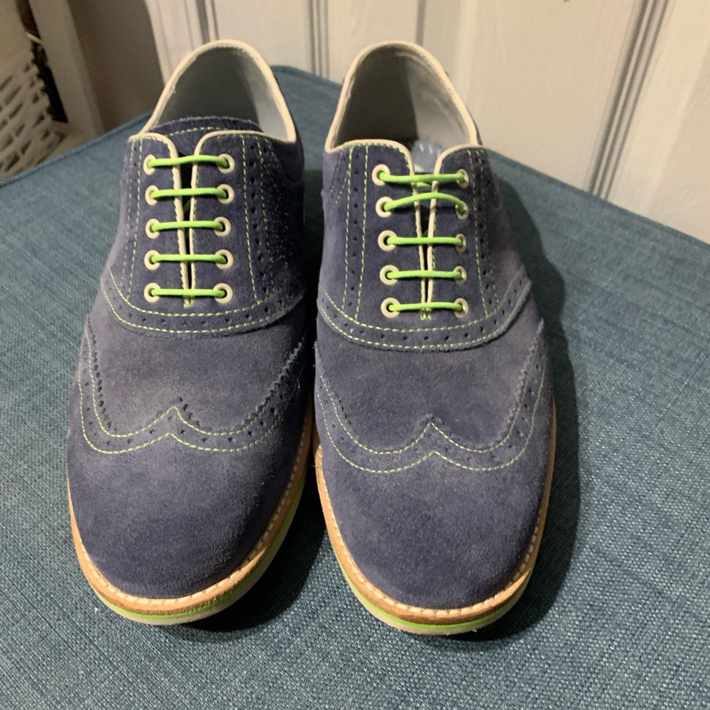 Johnston & Murphy Blue and green dress shoes - Picture 2 of 7